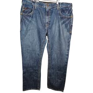 Ariat M4 Straight Fit Leg FR Flame Resistant Work Jeans Blue Mens Size 42x32 NWT